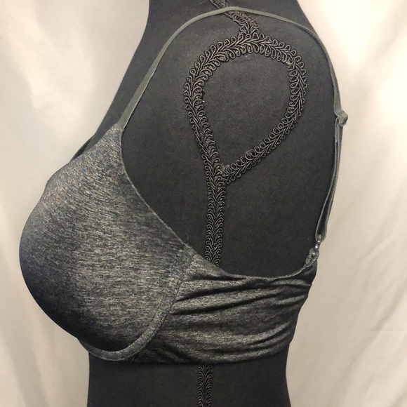 VICTORIA’S SECRET black and gray uplift bra. Size 34 DD. - Picture 4 of 9